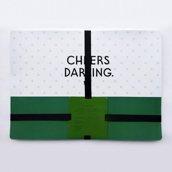 Set of 4 Kate Spade New York ‘Cheers Darling’ Placemats 13 x 18” - Picture 7 of 7